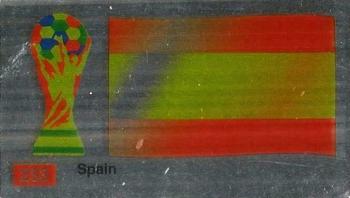 1990 Merlin The World Cup Sticker Collection Italia 1990 #233 Spain National Flag Front
