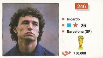 1990 Merlin The World Cup Sticker Collection Italia 1990 #246 Ricardo Front