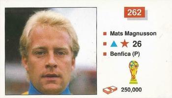 1990 Merlin The World Cup Sticker Collection Italia 1990 #262 Mats Magnusson Front