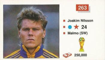 1990 Merlin The World Cup Sticker Collection Italia 1990 #263 Joakim Nilsson Front