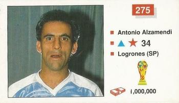 1990 Merlin The World Cup Sticker Collection Italia 1990 #275 Antonio Alzamendi Front