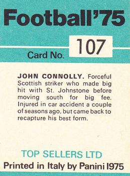 1974-75 Panini Top Sellers #107 John Connolly Back