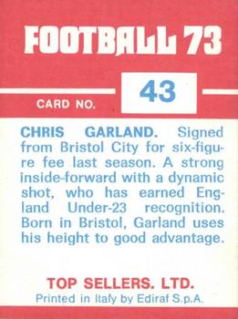 1972-73 Panini Top Sellers #43 Chris Garland Back