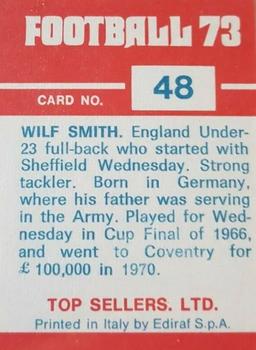 1972-73 Panini Top Sellers #48 Wilf Smith Back