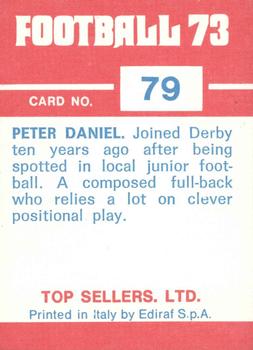 1972-73 Panini Top Sellers #79 Peter Daniel Back
