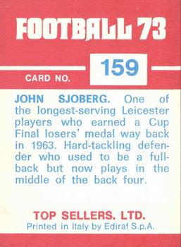 1972-73 Panini Top Sellers #159 John Sjoberg Back