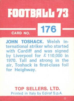 1972-73 Panini Top Sellers #176 John Toshack Back