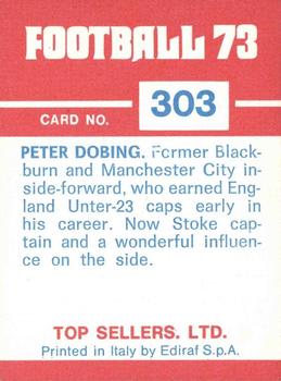 1972-73 Panini Top Sellers #303 Peter Dobing Back
