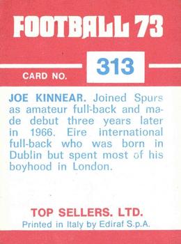1972-73 Panini Top Sellers #313 Joe Kinnear Back