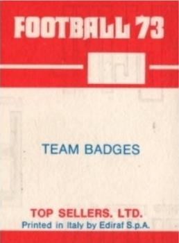 1972-73 Panini Top Sellers #NNO Huddersfield Town / Ipswich Town Back