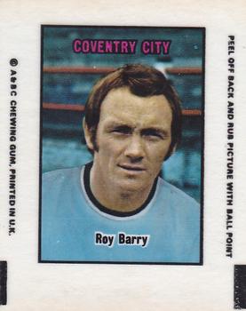 1970-71 A&BC Chewing Gum Action Transfers #NNO Roy Barry Front