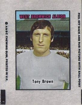 1970-71 A&BC Chewing Gum Action Transfers #NNO Tony Brown Front