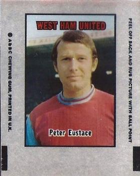 1970-71 A&BC Chewing Gum Action Transfers #NNO Peter Eustace Front