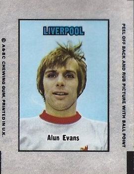 1970-71 A&BC Chewing Gum Action Transfers #NNO Alun Evans Front