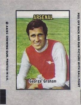 1970-71 A&BC Chewing Gum Action Transfers #NNO George Graham Front