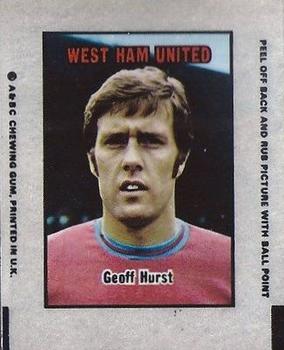 1970-71 A&BC Chewing Gum Action Transfers #NNO Geoff Hurst Front