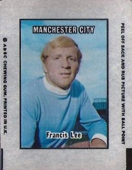 1970-71 A&BC Chewing Gum Action Transfers #NNO Francis Lee Front