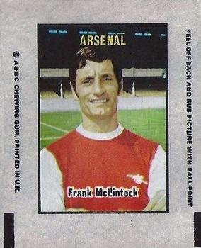 1970-71 A&BC Chewing Gum Action Transfers #NNO Frank McLintock Front