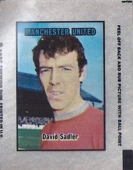 1970-71 A&BC Chewing Gum Action Transfers #NNO David Sadler Front