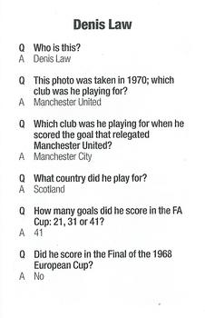 2002 Paul Lamond Games Football Trivia #NNO Denis Law Back