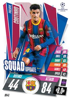 2020-21 Topps Match Attax UEFA Champions League Extra #SU41 Philippe Coutinho Front