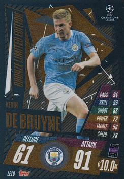 2020-21 Topps Match Attax UEFA Champions League Extra - Limited Edition Bronze #LE1B Kevin De Bruyne Front
