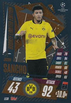 2020-21 Topps Match Attax UEFA Champions League Extra - Limited Edition Bronze #LE3B Jadon Sancho Front