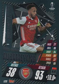 2020-21 Topps Match Attax UEFA Champions League Extra - Limited Edition Silver #LE2S Pierre-Emerick Aubameyang Front