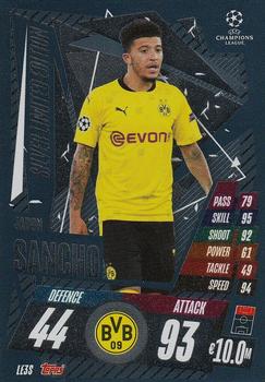 2020-21 Topps Match Attax UEFA Champions League Extra - Limited Edition Silver #LE3S Jadon Sancho Front