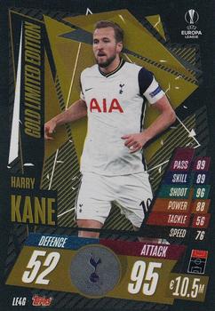 2020-21 Topps Match Attax UEFA Champions League Extra - Limited Edition Gold #LE4G Harry Kane Front
