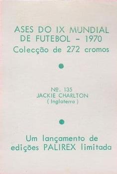 1970 Palirex - Ases del XI Mundial de Futbol Mexico 1970 #135 Jackie Charlton Back