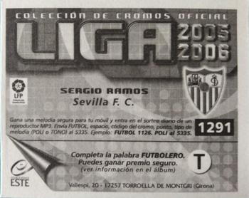 2005-06 Este Spanish Liga #359 Sergio Ramos Back