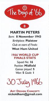 2016 Nick Oldham The Boys of '66 30th July 1966 #8 Martin Peters Back