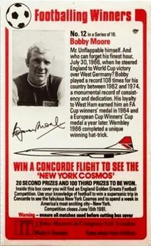 1981 J. John Masters & Co. Ltd - Footballing Winners #12 Bobby Moore Front