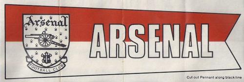 1968-69 A&BC Chewing Gum - Team Pennants #NNO Arsenal FC Front