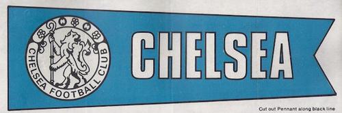 1968-69 A&BC Chewing Gum - Team Pennants #NNO Chelsea FC Front
