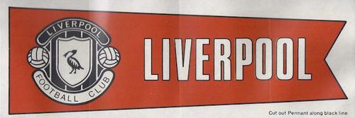 1968-69 A&BC Chewing Gum - Team Pennants #NNO Liverpool Front