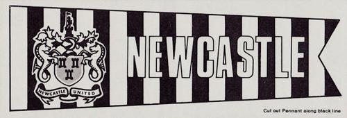 1968-69 A&BC Chewing Gum - Team Pennants #NNO Newcastle United Front