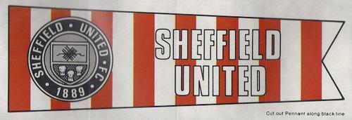 1968-69 A&BC Chewing Gum - Team Pennants #NNO Sheffield United Front
