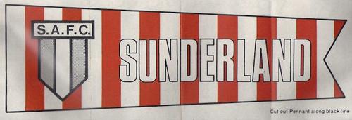 1968-69 A&BC Chewing Gum - Team Pennants #NNO Sunderland Front