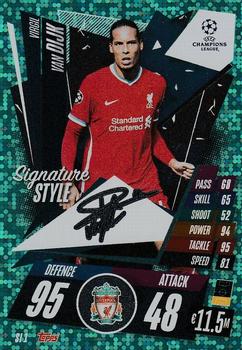 2020-21 Topps Match Attax UEFA Champions League Extra - Signature Style #SI1 Virgil van Dijk Front