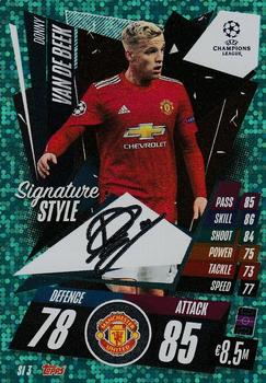 2020-21 Topps Match Attax UEFA Champions League Extra - Signature Style #SI3 Donny van de Beek Front