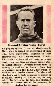 1949-50 LTA Robinson Stars of Today and Tomorrow #NNO Bernard Streten Back