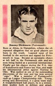 1949-50 LTA Robinson Stars of Today and Tomorrow #NNO Jimmy Dickinson Back