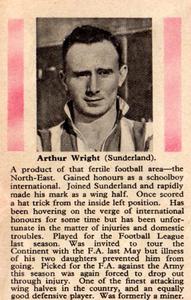 1949-50 LTA Robinson Stars of Today and Tomorrow #NNO Arthur Wright Back