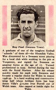 1949-50 LTA Robinson Stars of Today and Tomorrow #NNO Roy Paul Back