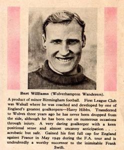 1949-50 LTA Robinson Stars of Today and Tomorrow #NNO Bert Williams Back