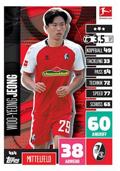 2020-21 Topps Match Attax Bundesliga Extra #454 Jeong Woo-yeong Front