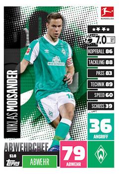 2020-21 Topps Match Attax Bundesliga Extra #518 Niklas Moisander Front