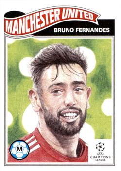 2021 Topps Living UEFA Champions League #274 Bruno Fernandes Front